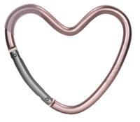 Dooky tassenhaak Heart 14 x 12 cm aluminium mat