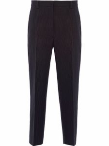 Prada pantalon de tailleur à fines rayures - Noir