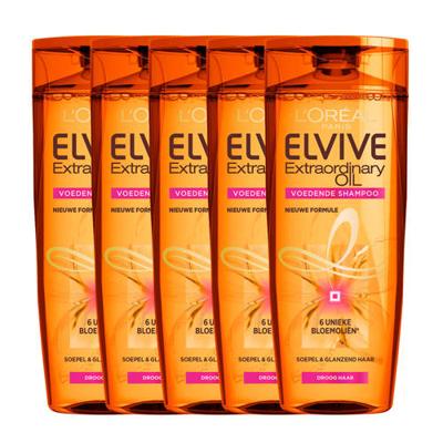 L'Oréal Paris Elvive Extraordinary Oil shampoo - 5 x 250 ml - voordeelverpakking L'Oréal Paris Elvive Extraordinary Oil shampoo - 5 x 250 ml - voordeelverpakking