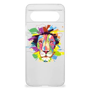 Google Pixel 8 Telefoonhoesje met Naam Lion Color