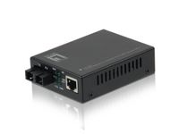 LevelOne GVT-2001 netwerk media converter 1000 Mbit/s 850 nm Multimode Zwart - thumbnail