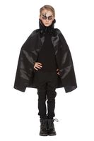 Dracula cape dubbel met kraag zwart ONE SIZE