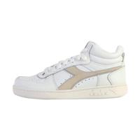 Diadora Magic Basket Demi Leather Wn, gymschoenen voor dames, White Lilac Marble, 37 EU
