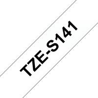 Brother TZe-S141 Labeltape extra sterk klevend Tapekleur: Transparant Tekstkleur: Zwart 18 mm 8 m - thumbnail