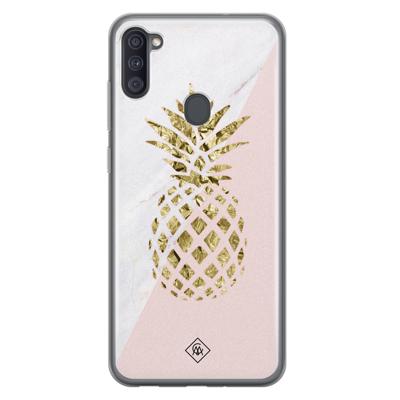 Samsung Galaxy A11 siliconen hoesje - Ananas