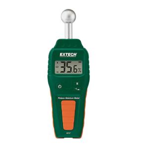 Extech MO57 Materiaalvochtmeter Meetbereik bouwvochtigheid 0.1 tot 99.9 %Vol. Meetbereik houtvochtigheid (bereik) 0.1 tot 99.9 %Vol.