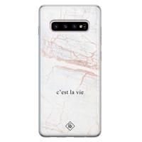 Samsung Galaxy S10 Plus siliconen telefoonhoesje - C'est la vie