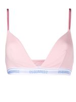 DSQUARED2 soutien-gorge Technicolor à bande logo - Rose