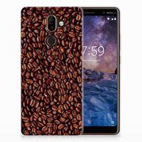 Nokia 7 Plus Siliconen Case Koffiebonen - thumbnail