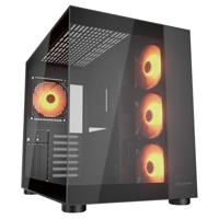 Cougar Gaming - PC-behuizing - FV150RGB - Mini-ITX, Micro-ATX en ATX - Dubbele kamer - Compatibel met GPU 400 mm - ARGB - Geavanceerde koeling - Tot negen ventilatoren (zwart)