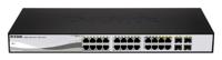 D-Link DGS-1210-24P Gigabit Smart Switch (24-poort, 4x SFP, 56Gbps schakelcapaciteit, 85 Watt)