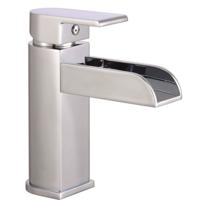 SCHÜTTE Wastafelmengkraan met watervaluitloop IDROVIA chroomkleurig