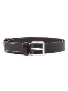 LEMAIRE ceinture en cuir à logo gravé - Marron