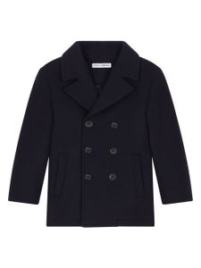 Dolce & Gabbana Kids manteau à boutonnière croisée - Bleu