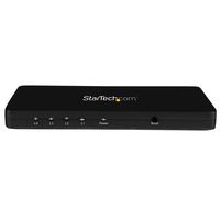 StarTech.com 4K HDMI 4-poorts videosplitter 1x4 HDMI-splitter met sterke aluminiumbehuizing 4K 30 Hz - thumbnail