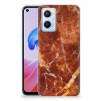 OPPO A96 | OPPO A76 TPU Siliconen Hoesje Marmer Bruin