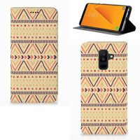 Samsung Galaxy A6 Plus (2018) Hoesje met Magneet Aztec Yellow