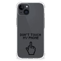 iPhone 15 Plus Anti Shock Case Finger Don't Touch My Phone - thumbnail