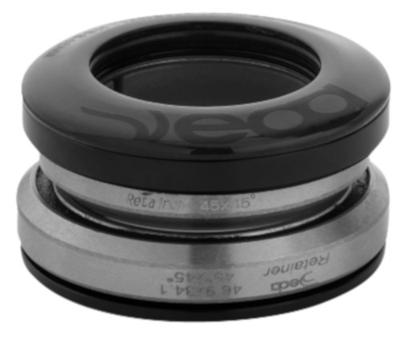 Deda balhoofdlager 1 1/8   1 1/4 inch RVS/alu zwart/zilver