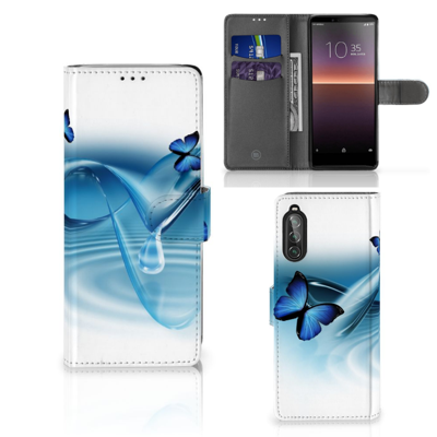 Sony Xperia 10 II Telefoonhoesje met Pasjes Vlinders
