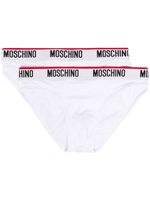 Moschino boxer à taille à logo - Blanc