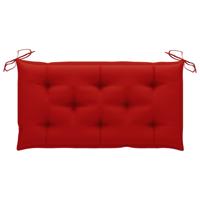 vidaXL Tuinbankkussen 100x50x7 cm stof rood