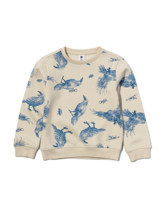 HEMA Kinder Sweater Kraaien Gebroken Wit (gebroken wit) HEMA Kinder Sweater Kraaien Gebroken Wit (gebroken wit)