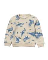 HEMA Kinder Sweater Kraaien Gebroken Wit (gebroken wit)
