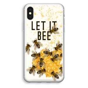 Let it bee: iPhone XS Transparant Hoesje