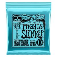 Ernie Ball Mighty Slinky 3 Pakjes Elektrische Gitaarsnaren, Dikte 8,5-40