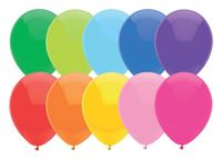 Ballonnen diverse kleuren 50 stuks - thumbnail