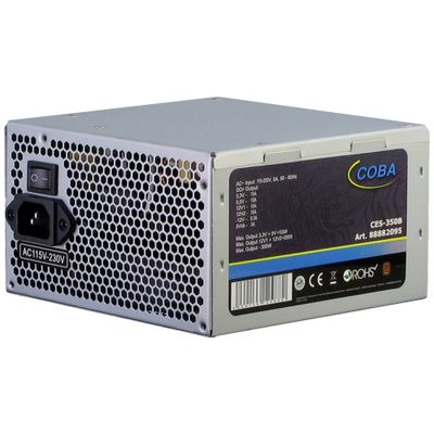 Inter-Tech Coba CES-350B power supply unit 350 W 20+4 pin ATX ATX Zilver