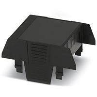 PHOENIX CONTACT EH 52.5-C SS/ABS BK9005 draagrailbehuizing, bovendeel, hoge constructie, eenzijdige aansluitopening, 52,6 mm breedte, 75 mm hoogte, 36,95 mm diepte, zwart, 10 stuks