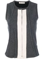 Comme Des Garçons Pre-Owned gilet à empiècement contrastant - Gris