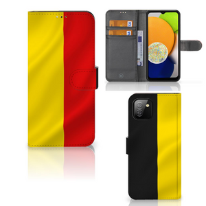 Samsung Galaxy A03 Bookstyle Case Belgische Vlag