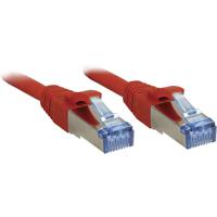 LINDY 47162 RJ45 Netwerkkabel, patchkabel CAT 6A S/FTP 1.00 m Rood Snagless 1 stuk(s) - thumbnail