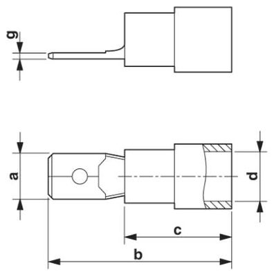 Phoenix Contact 3240060 Stootverbinder 4 mm² 6 mm² Deels geïsoleerd Geel 50 stuk(s)