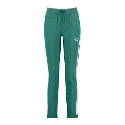 America Today slim fit sweatpants met zijstreep groen