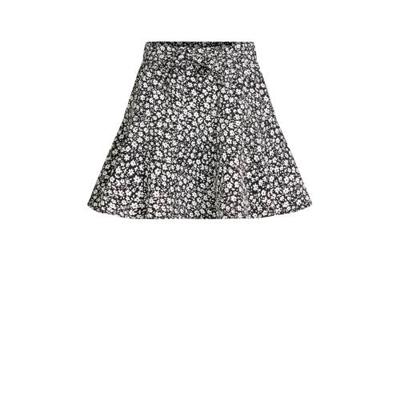 WE Fashion broekrok bloemen zwart/wit