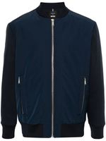 BOSS x Porsche veste bomber à empiècements contrastants - Bleu