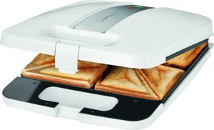 Clatronic ST3629 Sandwich toaster Wit, Zilver