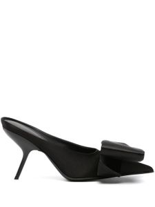 Ferragamo mules en cuir à bout pointu 90 mm - Noir