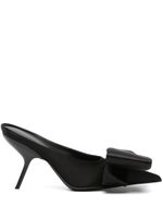 Ferragamo pointed-toe 90mm leather mules - Noir - thumbnail