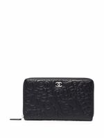 CHANEL Pre-Owned portefeuille zippé à motif Camélia (2011) - Noir - thumbnail