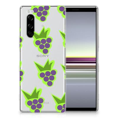 Sony Xperia 5 Siliconen Case Druiven
