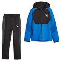 PUMA Evostripe Trainingspak Kids Zwart Blauw - thumbnail