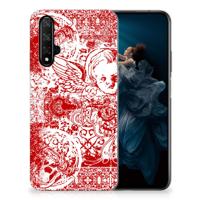 Silicone Back Case Honor 20 Angel Skull Rood