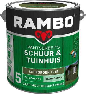 Rambo Pantserbeits Schuur & Tuinhuis Zijdeglans Transparant - 2,5 liter Loofgroen
