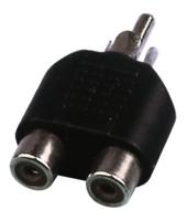 Cinch-adapter NTA-104 1 x RCA-stekker op 2 x RCA-koppeling