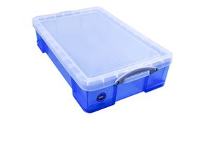 Opbergbox Really Useful 33 liter 710x440x165mm transparant blauw